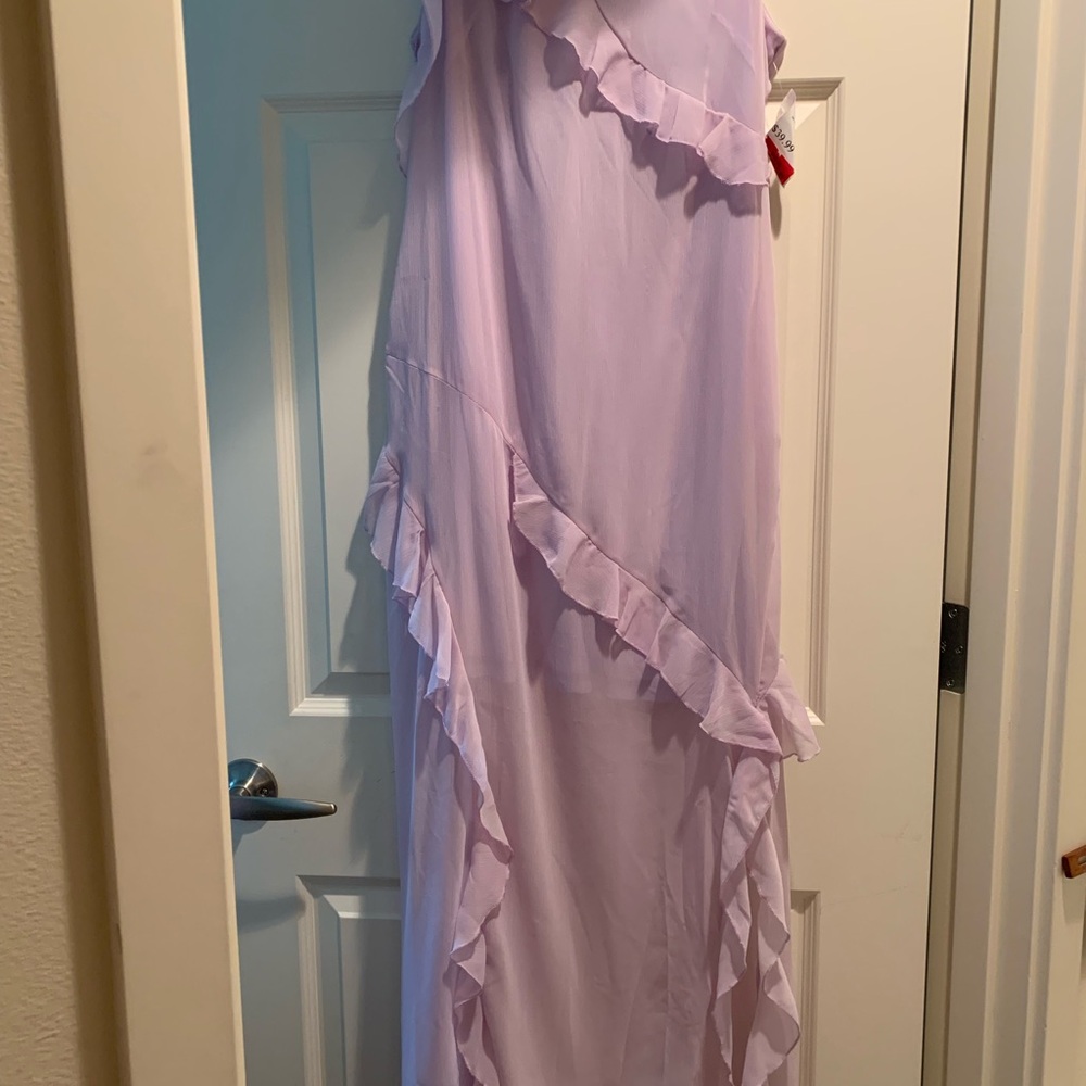 MELLODAY Lavender Ruffle Dress